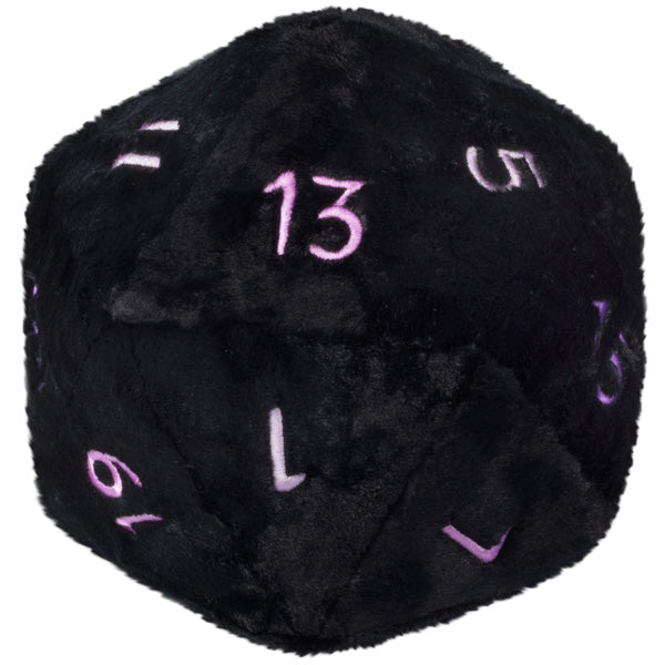 Black D20 Dice
