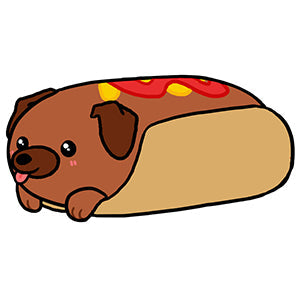 Squishable Dachshund Hot Dog